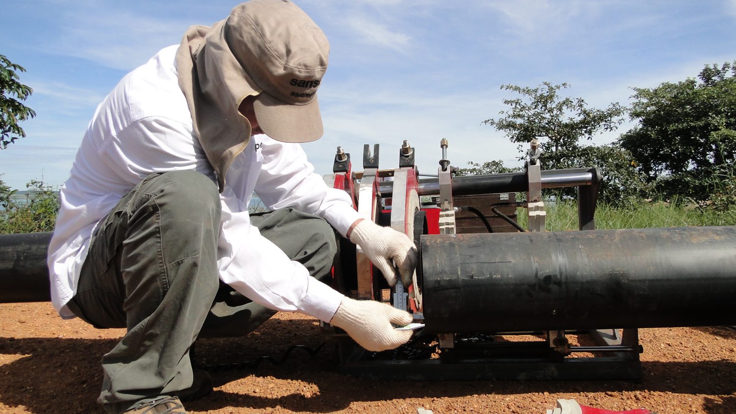 Inspeção em campo — termofusão 200 mm — Palmas (TO)